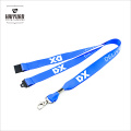 Hochwertiger, glatter Satin-Polyester-Lanyard mit Safety Break